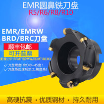 Hardened EMR EMRW TRS R5 R6 R8 R10 CNC rough round nose milling cutter disc R200 RP RD RC