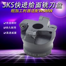 SKS08 face milling cutter head series fast feed cutting cutter WDMW080520ZTR blade R3 cutter head