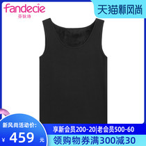 Fendi poem autumn and winter cotton thickened velvet vest womens sleeveless slim solid color simple base shirt top FD0234