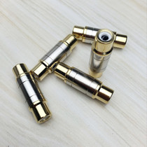 Pure copper AV female to female lotus docking head audio cable extender Audio and video AV straight-through head Lotus female to female