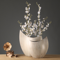 Modern light luxury high-end flower arrangement simple vase living room TV cabinet entrance decoration ornaments high-end atmospheric decorations