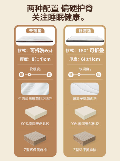 겨울과 여름에 부드럽고 단단한 이중 목적 릿지 보호 기능을 갖춘 Netease Yanxuan 라텍스 매트리스는 분리 및 세척 능선 보호 코코넛 갈색 얇은 패드 주술 매트리스를 분리 할 수 있습니다. 겨울과 여름에 부드럽고 단단한 이중 목적 릿지 보호 기능을 갖춘 Netease Yanxuan 라텍스 매트리스는 분리 및 세척 능선 보호 코코넛 갈색 얇은 패드 주술 매트리스를 분리 할 수 있습니다.