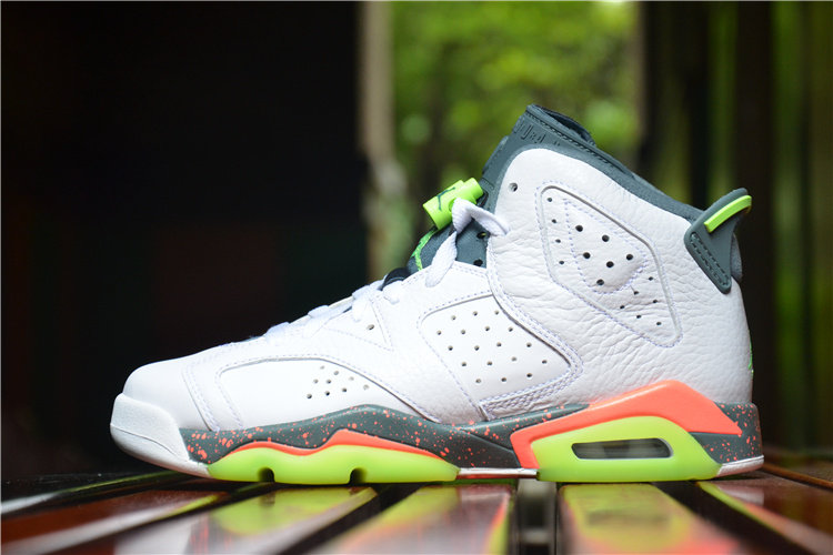 鞋迷体育 秒杀 air jordan 6 retro bg aj6 芒果绿 女子篮球鞋 384665