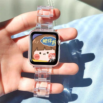 Glacier transparently applicable iwatch7 Apple Watch with applewatch6543 Generation resin creative men and women