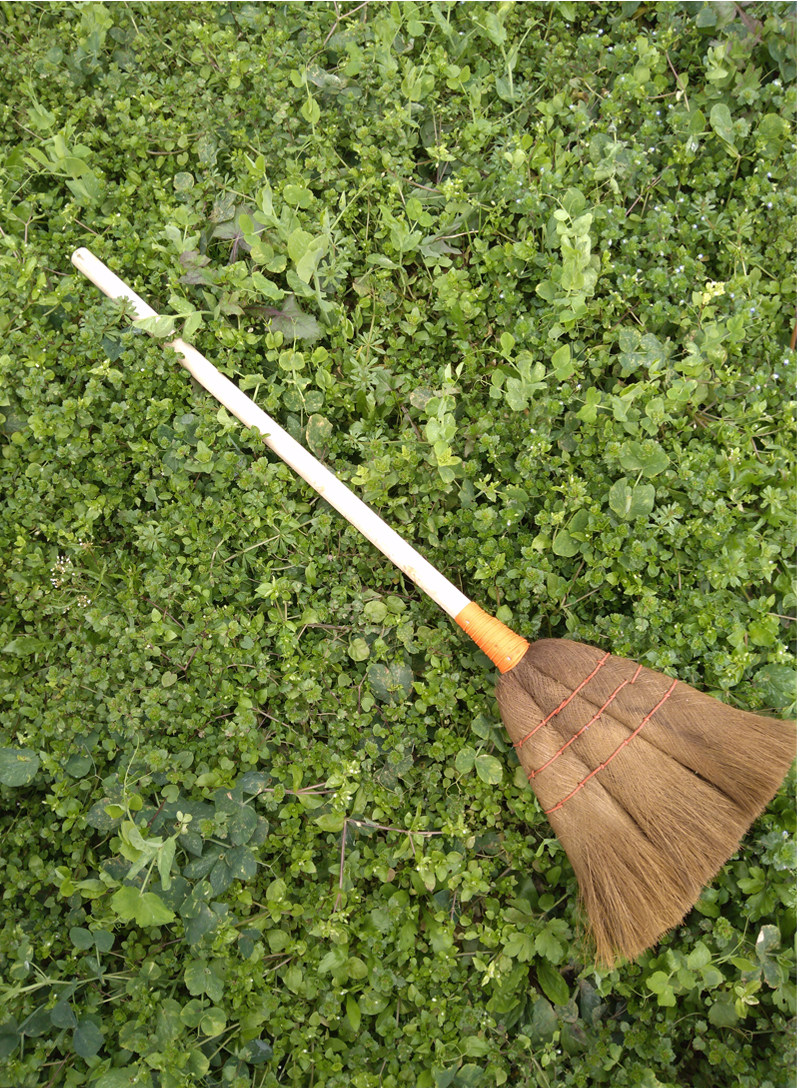 手工纯棕榈扫帚家用扫把鬃毛扫地家务地板清洁工厂车间专用