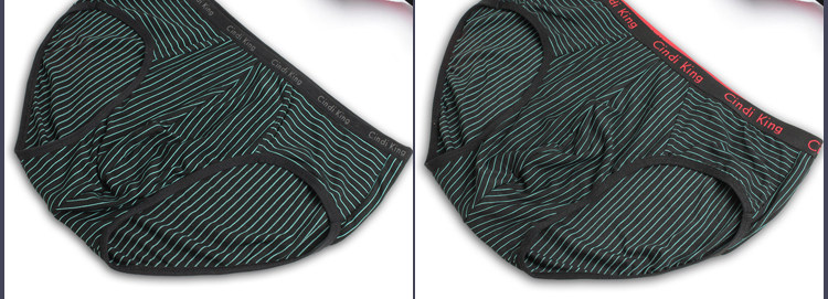 包邮男士内裤银边美国青年条纹三角莫代尔性感中腰底裤头新潮ck16