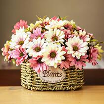 Xiandou flower art Jin Yu and year Flower Room Girl plastic flower fake flower potted living room desktop display dried flower bouquet