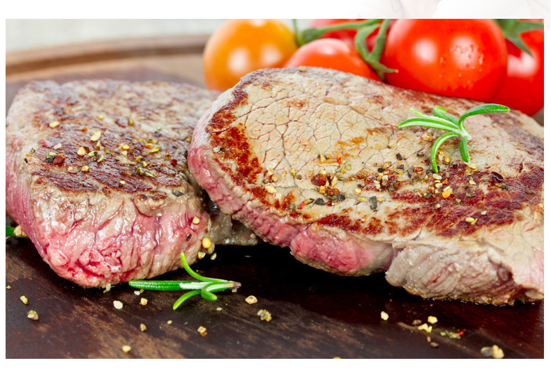 进口黑安格斯谷饲120天西冷眼肉原切雪花牛排组合新鲜牛肉非腌_领券