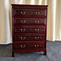 South Elm chest of drawers Solid wood simple bedroom simple locker Chinese antique drawer storage cabinet Whole living room