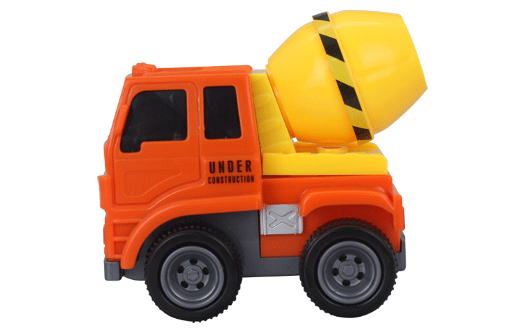 乐飞工程车套装1-3岁宝宝挖掘机惯性吊车推车搅拌车男孩汽车玩具