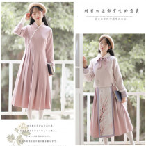 Spot Country Wind Retro Gust Silver Fox Suede Warm Inner Lining Ancient Suede Jacket Diagonal Flap 100 Pleat Length Skirt M Limit