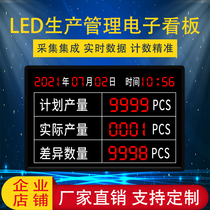 LED factory workshop Kanban Factory assembly line Production counter Production quantity management LED display