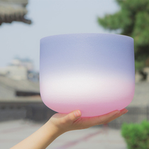 8 10 12-inch double-piling indigo light powder crystal bowl A top wheel Buddha music bowl meditation sound therapy meditation bowl yoga