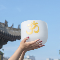 Ohm White Crystal Bowl Music Bowl Bowl musical instrument crystal bracelet degaussing