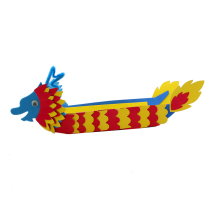 Dragon Boat Festival diy handmade dragon boat kindergarten activities Dragon Boat Festival handmade DIY material bag wood color toys