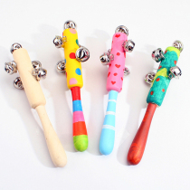 Art fun children gift wooden bell stick making creative gift kindergarten homemade diy material bag