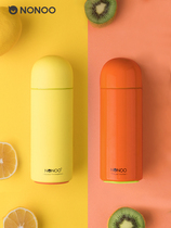 nonoo childrens insulation cup male and female students cute water cup girl simple personality small capacity stainless steel cup