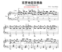 Maxim Croatian Rhapsody piano score with Fingering (HD without code) buy two get one free