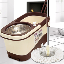 Mop bucket rotary mop Household automatic hand pressure double drive Hand-free mop bucket to drag wet and dry mop
