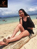 Latin Dance Dress Lady Short Seduces Sexy Dew Harness Black Practice Dancer Dance blouses