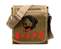 Lei Feng Slanted Satchel Satchel Backpack Plucksack Mao Chairman Bag Mens Single Shoulder Bag Lady Packet Sails Cloth Bag Retro Liberation