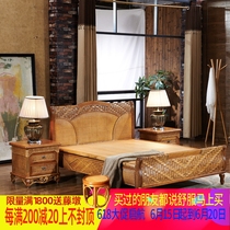 Rattan bed Twin Beds 1 8 m Solid Wood Bed 1 5 1 2 m Double Vines Bed Rattan Chicha Cool Vines Bed Rattan Bed