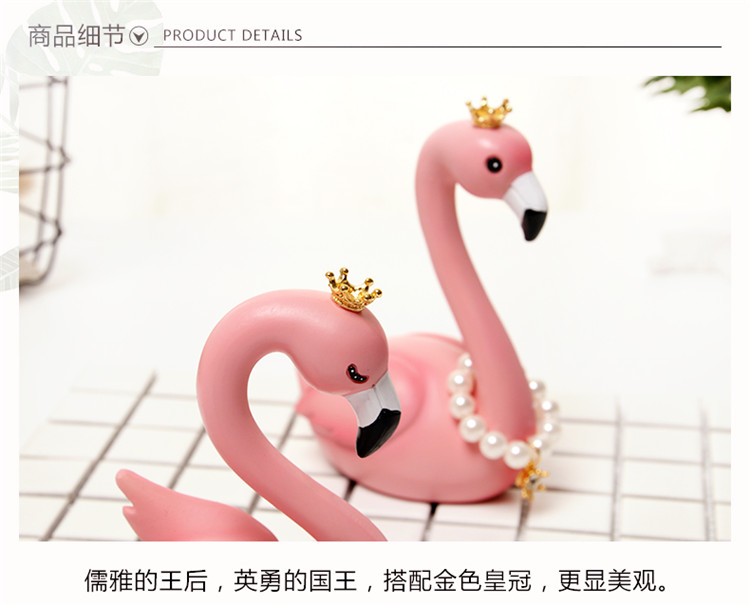 Sáng tạo mới flamingo đồ trang trí xe dễ thương búp bê phụ kiện xe hơi phụ kiện xe hơi xe phụ kiện xe hơi