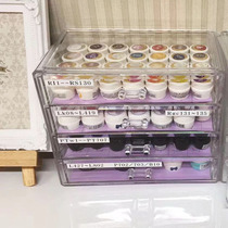 Net red drawer type five-layer acrylic large storage box Japanese glue Nail art tools jewelry cosmetics mask box
