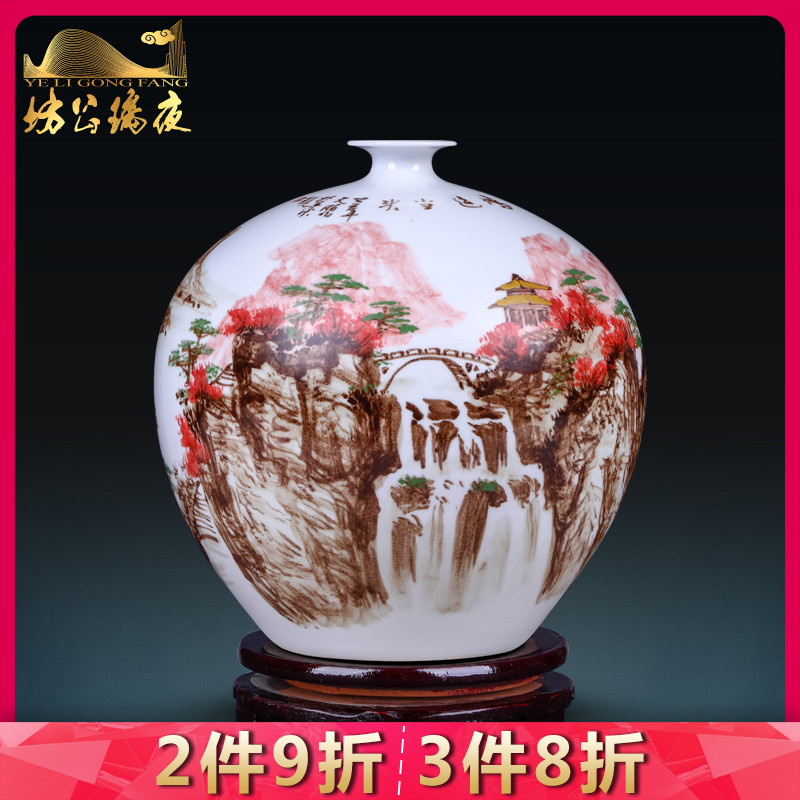 Jingdezhen porcelain much luck creative archaize ceramic furnishing articles sitting room rich ancient frame of Chinese style household decorative vase