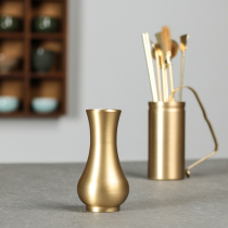 Pure Copper Incense Road incense bottle copper bottle storage bottle starter supplies seven-piece tool incense shovel incense bottle