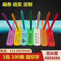 Disposable Plastic Seals Logistics Lead Seal Signage for Truck Padlock Pendant closure 40CM