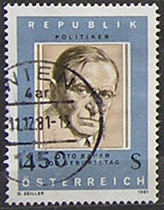 100th Anniversary of the Birth of Austrian 1981 Statesman Otto Bauer