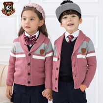British style Kindergarten garden uniform Spring and autumn sweater Childrens class uniform College style primary school school uniform suit Korean version