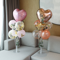 One year old baby birthday table floating balloon column bracket children decoration scene arrangement wedding room layout Tanabata confession