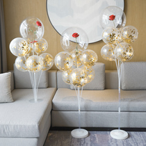 Chinese Valentines Day Valentines Day rose transparent wave ball balloon wedding room Net red table floating birthday decoration scene layout