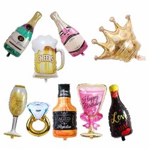 Balloon decoration party wedding wedding room decoration aluminum film balloon New year Crown birthday layout