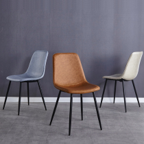 Dining chair houseNordic light luxury modern iron arts backchair desk and chair dining room dining table and chair net red stool