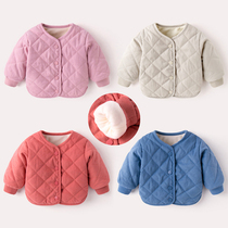 Baby coat in autumn and winter plus cotton cotton boy thickened clothes winter cotton cotton cotton baby warm cotton baby winter clothes