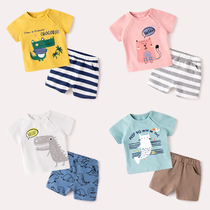 Baby suit summer shorts baby clothes 2022 new girl cotton boy baby dress