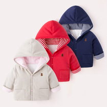 Baby cotton coat thickens boy coat warm girl cotton gas pure cotton baby New Year winter cotton clothing