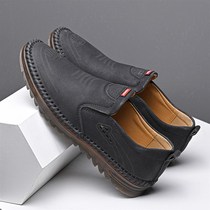 Southern Sky Blue Bird Mens Shoes () pure handmade casual shoes middle and young peas shoes trend