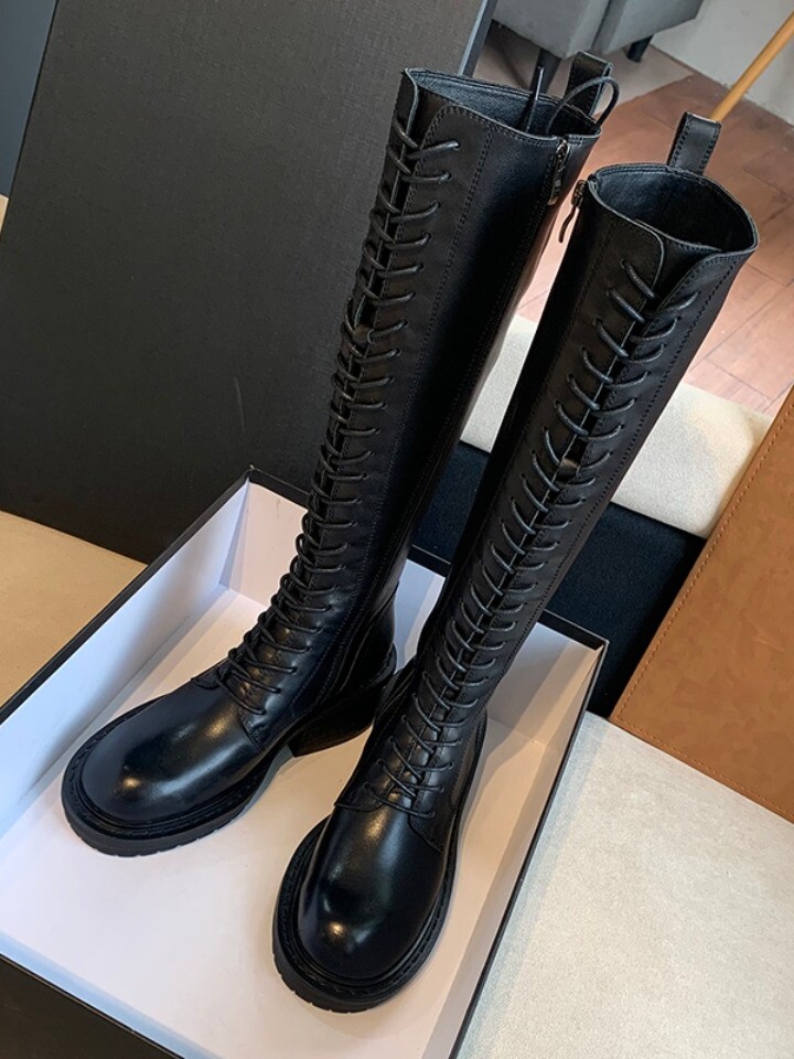 秋冬季ann骑士靴-小熊的穿搭志