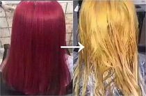 Red change yellow without injury No need to drift melatonin red hair salon hairdresser special faded adrift powder hair dye wholesale
