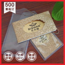 Leather grass ferret suspension set for high-end reservation and making upscale clothing hanging card leather clothes hanger collar demarcating to do