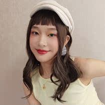 Wig female Daily natural Net Red Wind long water rippling curly hair girl Korean big wave fake hair full head cover