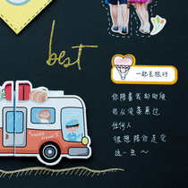 A set of original couples label stickers 105 a set