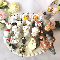 Minima Nordic American home Mini small flower darling small swing piece Ceramic Creative Tea Pamby Micro Landscape Flower Pot Adornment