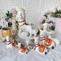 Minimalist Nordic American countryside home sitters Decorative Crafts Ceramic Pendulum of the Shepherd Goat Hump Series Perfect