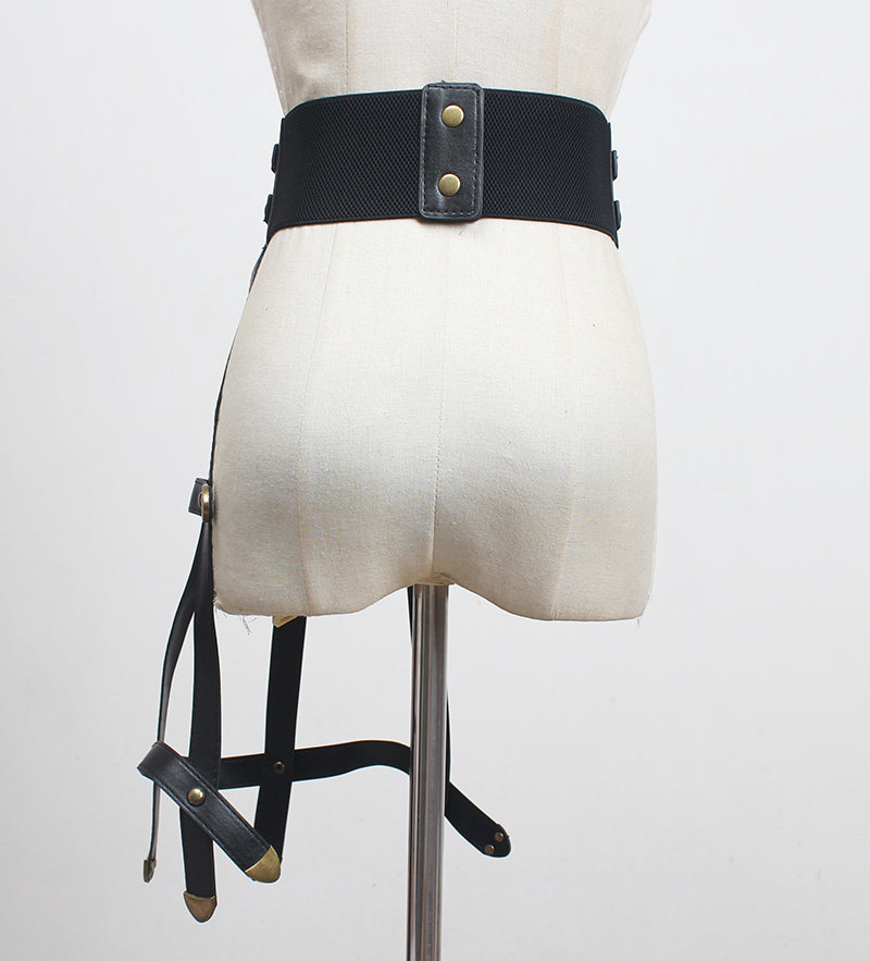 欧美腰带皮带绑腿机能性感嘻哈朋克黑暗腰封女士装饰裙子短裤腰带