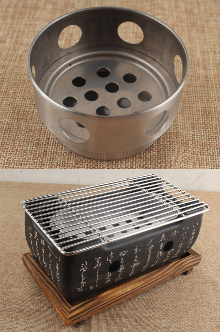 文字碳烤炉日式炭炉小型烤炉家用小炉料理烧烤炉串烧烧肉木炭炉